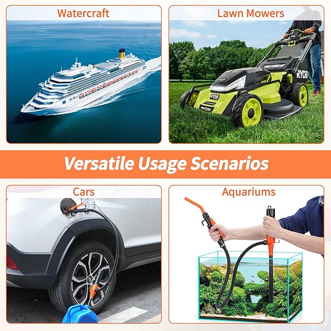 Portable Fuel Transfer Pump, Battery-Powered Siphon Pump - Image 6