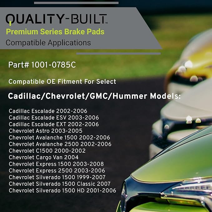 Premium Ceramic Front Brake Pads Compatible - Image 3