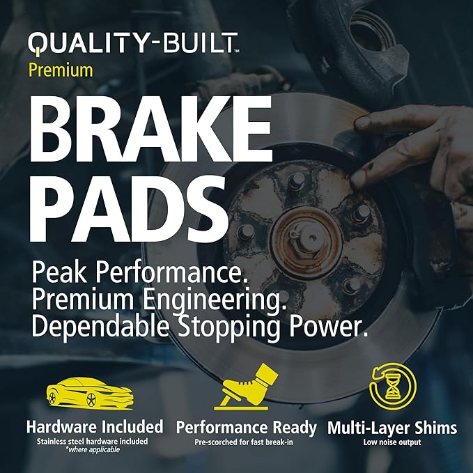 Premium Semi-Metallic Front Brake Pads Replacement - Image 4