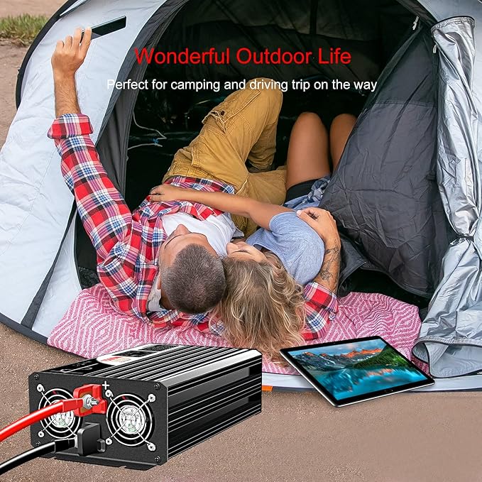 Xijia 1500W LCD-Dispaly 48v to 120v Pure sine Wave 60HZ Solar Inverter - Image 10