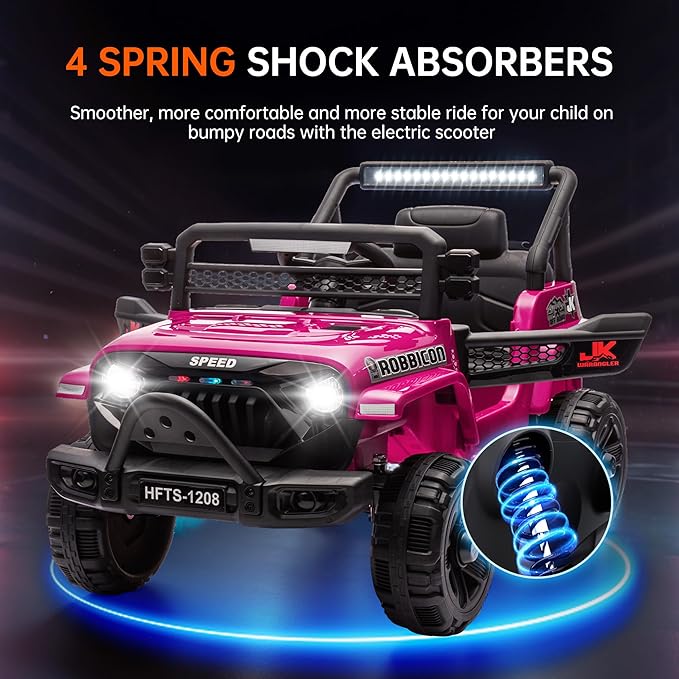 12V Ride on Electric Truck Car for Kids, 12V Kids Electric Vehicles w/Remote - Image 5