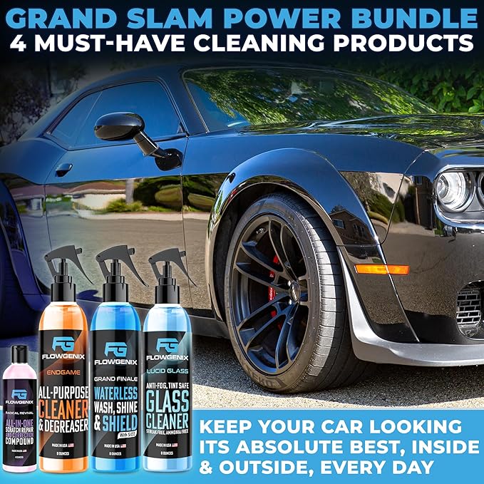 Grand Slam 4-Pack Includes Waterless Car Wash Spray + Instant Car Scratch - Image 2
