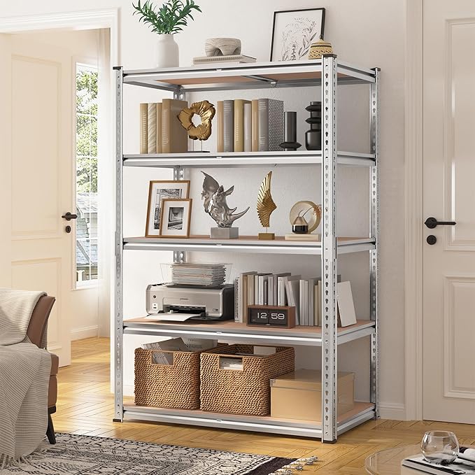 REIBII 2020LBS Garage Shelving Heavy Duty Metal Shelving 5 Tier Storage Shelves - Image 8