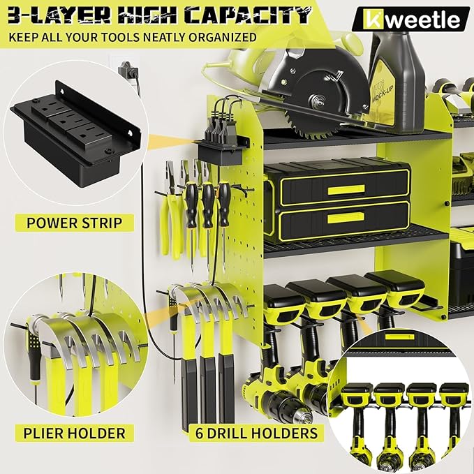 45" Power Tool Organizer Wall Mount - Image 3