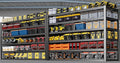 67" W Garage Shelving Heavy Duty, Adjustable 6 Tier Metal Shelves, Commercial by PMKES