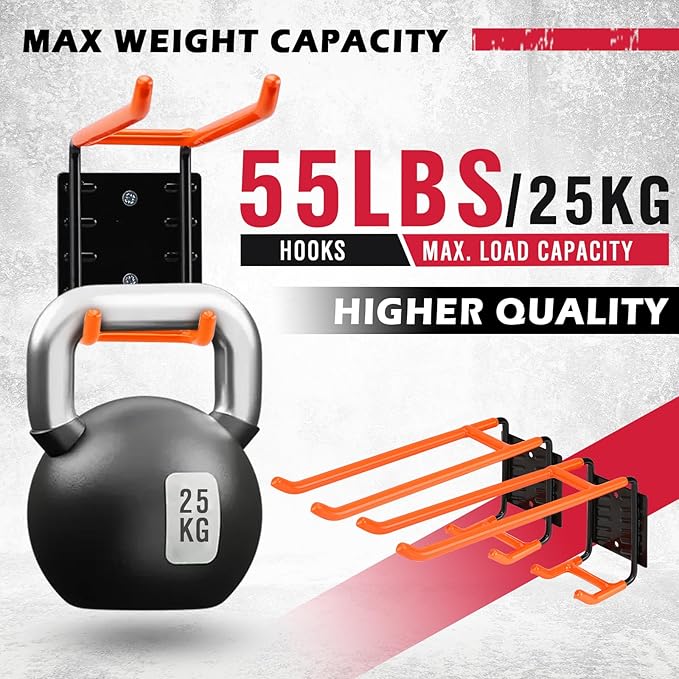 2-Piece 9.4" Heavy Duty Garage Hooks, Sturdy Utility Hooks Holds 55 LB Wall - Image 4