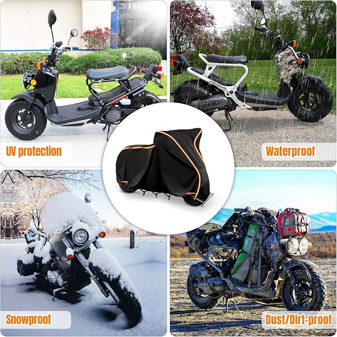 420D Motorcycle Cover for Vespa Scooters, Honda Super Cub, Yamaha Zuma 125 - Image 7