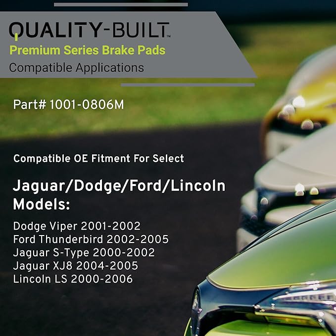Premium Semi-Metallic Rear Brake Pads Compatible - Image 3