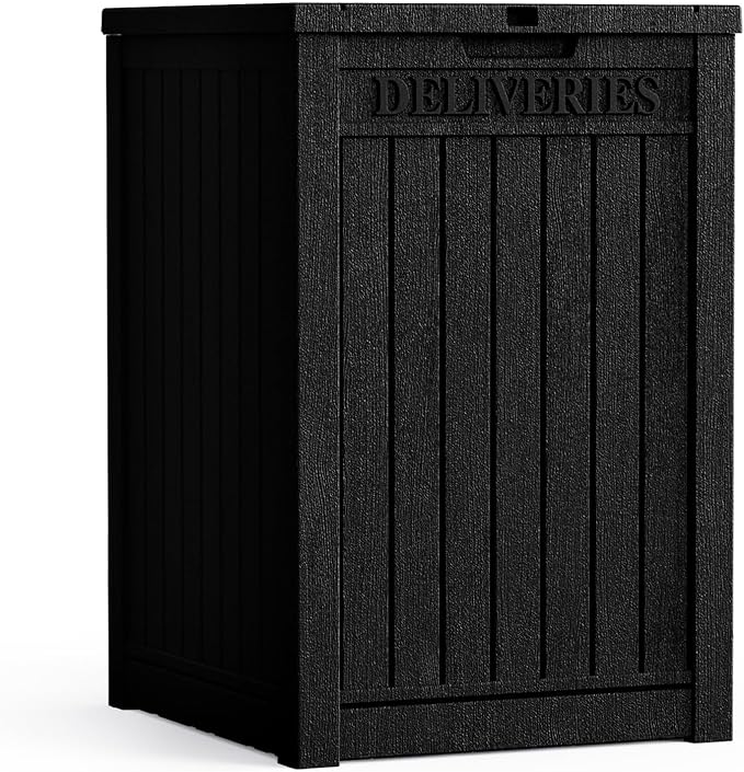 55 Gallon Plus Lockable Resin Deck Box, Waterproof Outdoor Storage Box by Decksplore%E2%80%94BuiltforOutdoor
