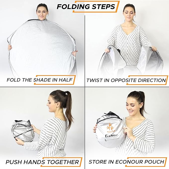 EcoNour Foldable Sunshade for Car Windshield | Dashboard Shield for Your - Image 7
