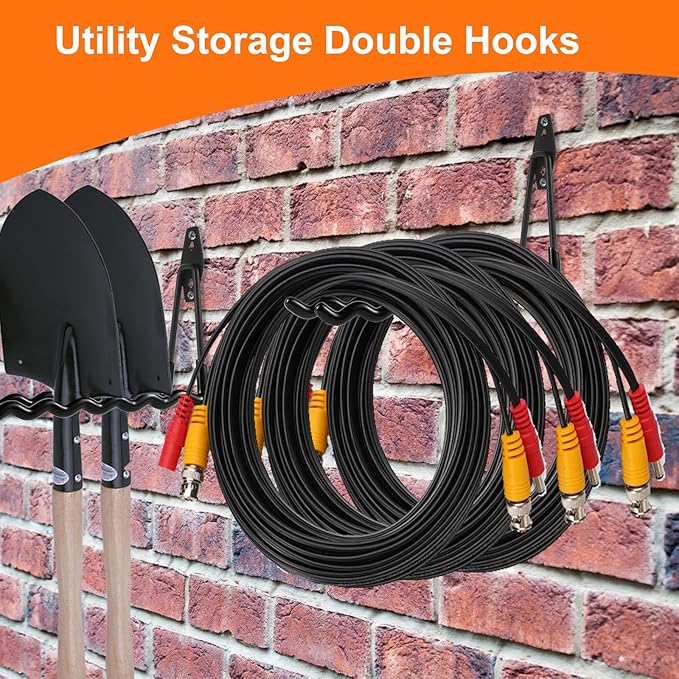 Wall Mounted Garage Hooks Tool Organizer, 10 Inch Garage Storage Hook Heavy - Image 6