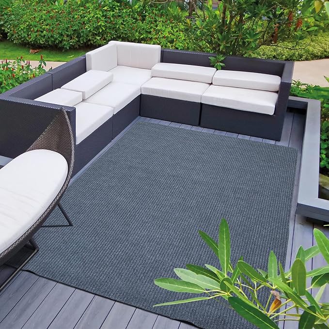 Ottomanson 5' x 6'6" Mud Mat Area Rug Scraper Carpet by Ottomanson