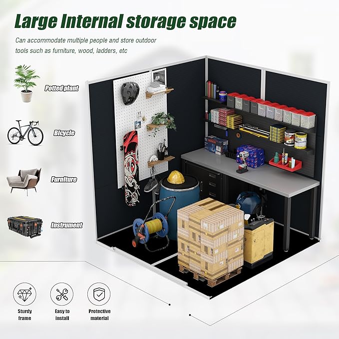 6x6 FT Outdoor Storage Resin Shed - Image 3
