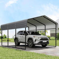 Real Relax 10x15FT Heavy Duty Metal Carport, Outdoor Carport Canopy by RealRelax