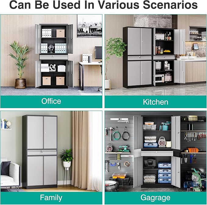 Metal Garage Storage Cabinet - Image 6