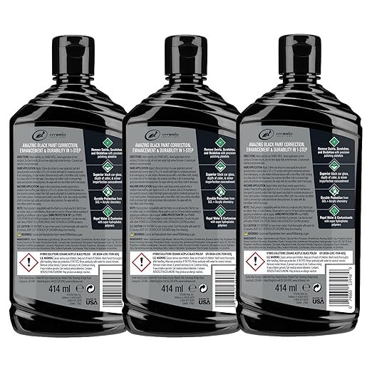 Turtle Wax 53895 Hybrid Solutions Ceramic Acrylic Black Polish and Wax - Image 2