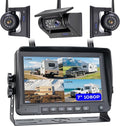 7" 3-Magnetic Wireless RV Backup Camera, HD1080P DVR Monitor, IP69 Waterproof & by WOOCARTY