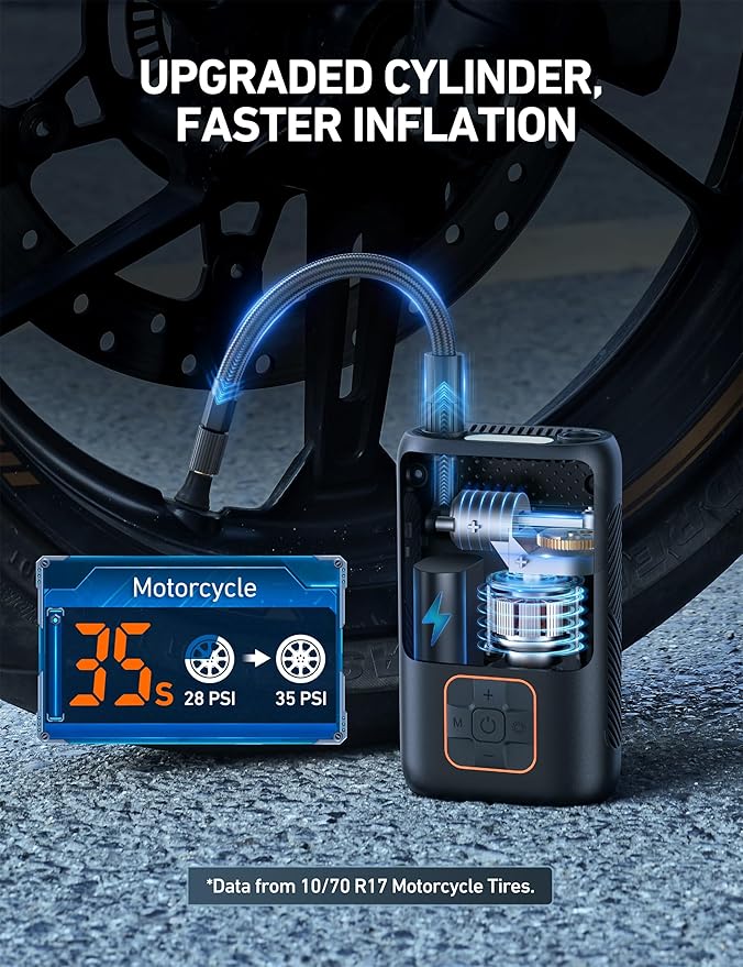 AstroAI Tire Inflator Portable Air Compressor Cordless Ultra-Lightweight Car - Image 5