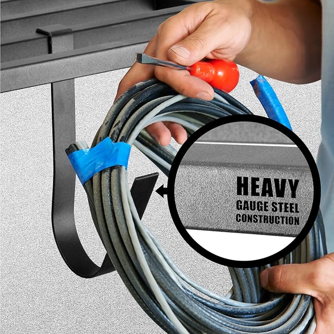 2 Pack Heavy Duty Garage Wall Shelving, Holds 200 lbs Each, Garage Shelving - Image 2