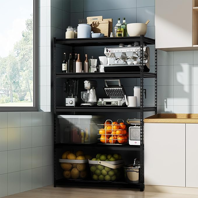WORKPRO 5-Tier Heavy Duty Metal Shelving Unit, 48”W x 24”D x 72”H, Adjustable - Image 7