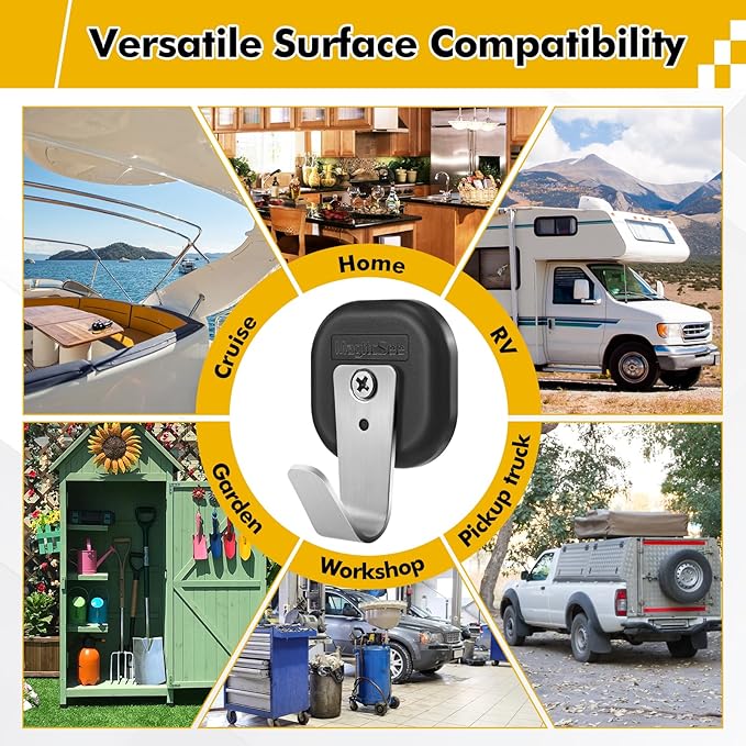 Upgraded Heavy Duty Magnetic Hook, Powerful Magnet Versalite Indoor and Outdoor - Image 7