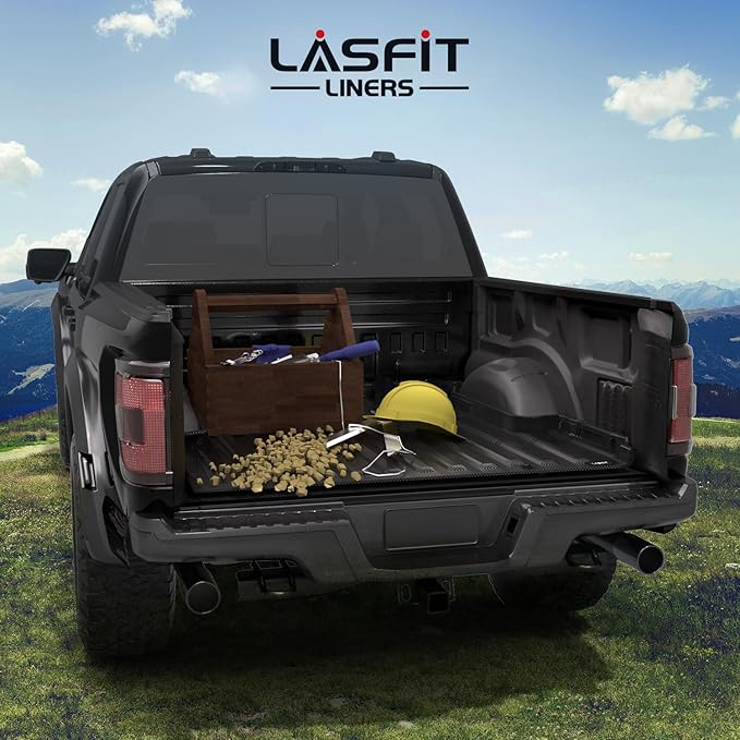 LASFIT Bed Mat for Ford F-150 2015-2025, Custom Fit All Weather Protector - Image 8