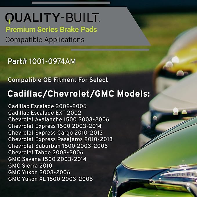 Premium Semi-Metallic Rear Brake Pads Compatible - Image 3