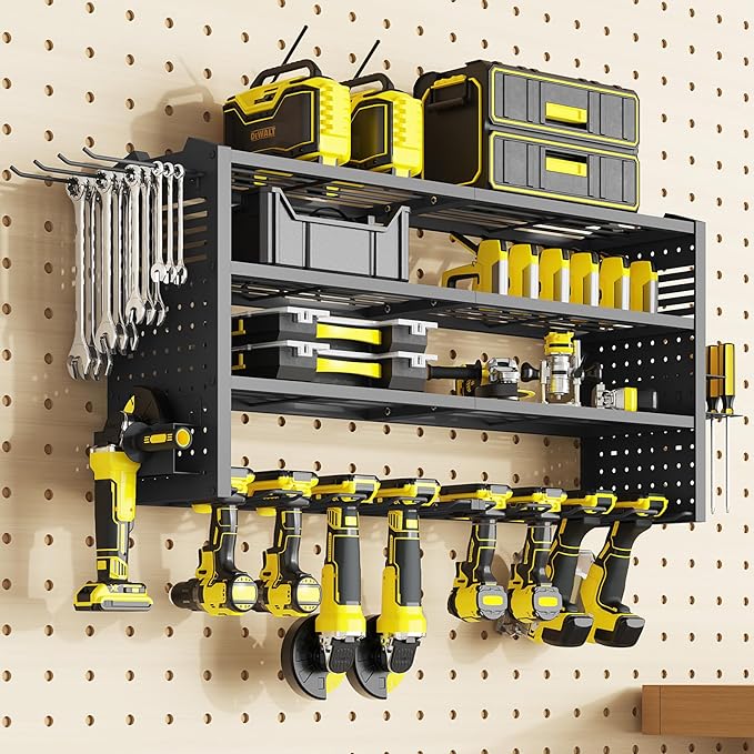 Tomorotec Wall-Mounted Power Tool Storage Rack by Tomorotec