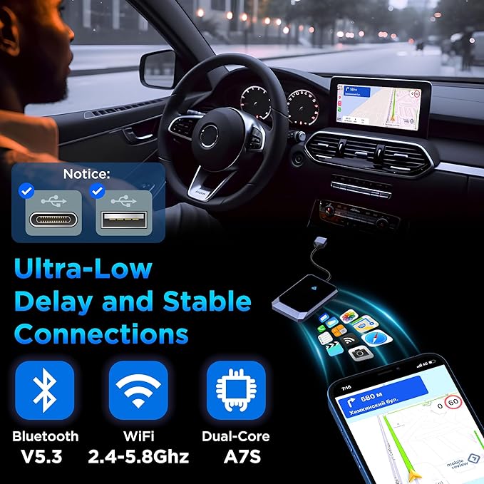 Android Auto Wireless Adapter for Factory Wired Android Auto - Image 5