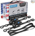 HandT USA Based Retractable Ratchet Straps 1in x 6ft by HANDT