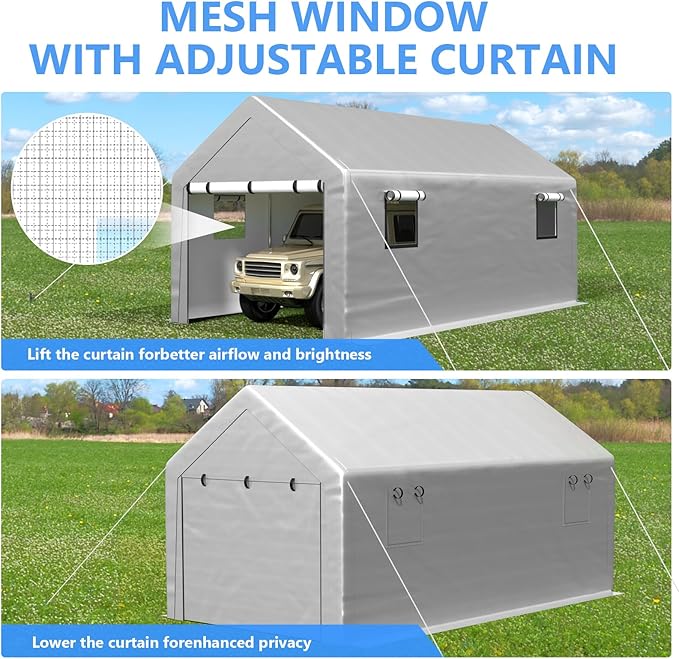 Carport 10x20 ft Heavy Duty - Image 6