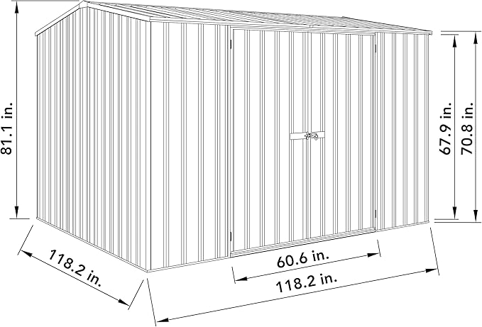 Absco Premier Storage Sheds, DIY Backyard Shed, Utility Tool Storage, Weather & - Image 9