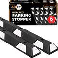 Xpose Safety 72" Heavy Duty Rubber Parking Stopper – 6 Pack Wheel Blocks by XposeSafety