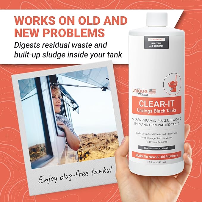 Unique Clear-It RV Black Tank Unclogger Liquid - Image 5