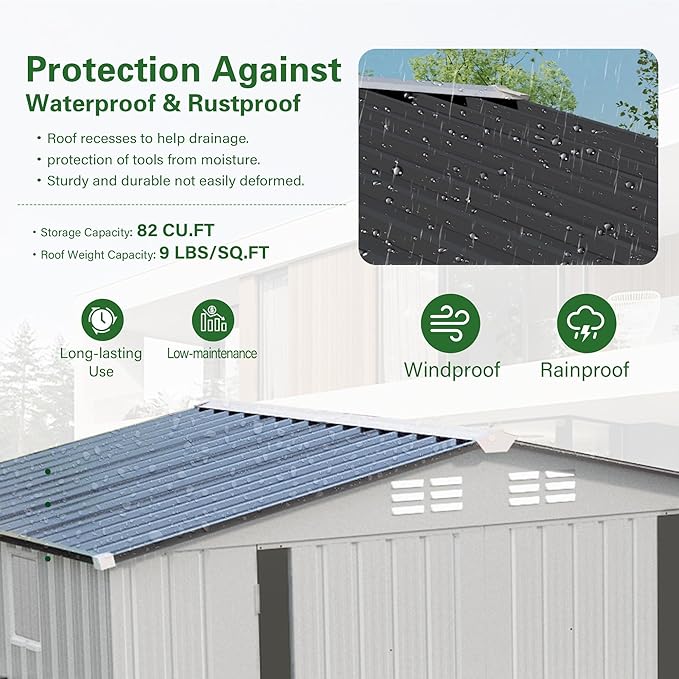 6X3.5 FT Outdoor Storage Shed - Image 5