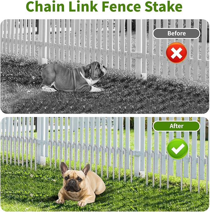 12 Inch Ground Stakes Heavy Duty J Hook 60-Pack Metal Spikes Galvanized Ground - Image 4
