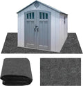 Ogrmar 6 x 8.2 FT Outdoor Storage Shed Mat, Waterproof Storage Shed Flooring Mat by Ogrmar