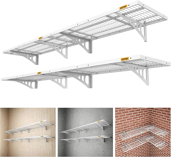 1.64x4ft 4Pack Wire Shelving Unit Heavy Duty Garage Storage Shelves Wall by AECXM