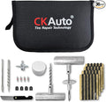 CKAuto Universal Tire Repair Kit, Heavy Duty Car Emergency Tool Kit by CKAuto