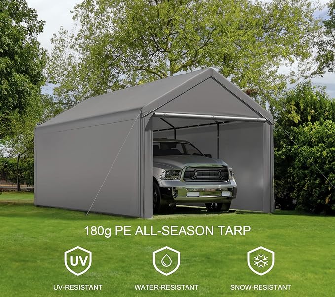 10x20ft Heavy Duty Carport - Image 7