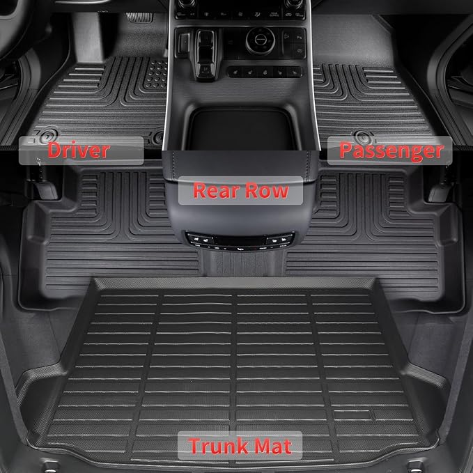 Wayhigh-All Weather Floor Mats and Cargo Mat Set Fit - Image 2