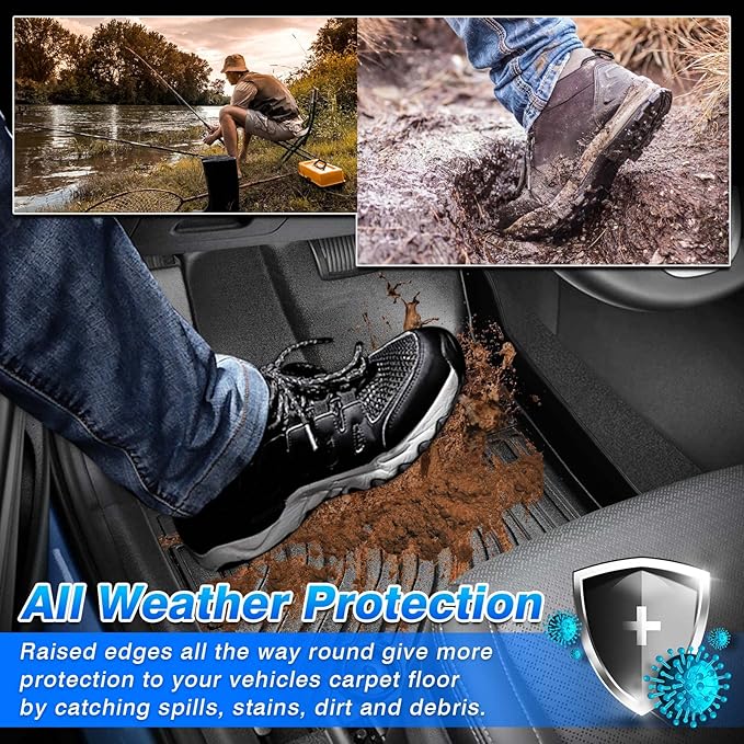 Floor Mats for Ford Escape 2020-2025 2026, All Weather Floor Liner for Escape - Image 3