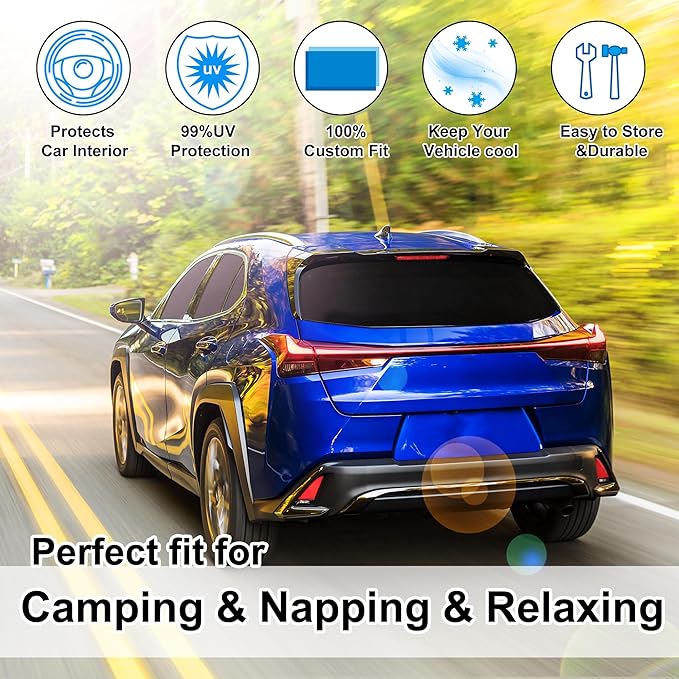 TINGLU Window Shades for Lexus UX 2019-2024 2025 Accessories Car Side Full - Image 6