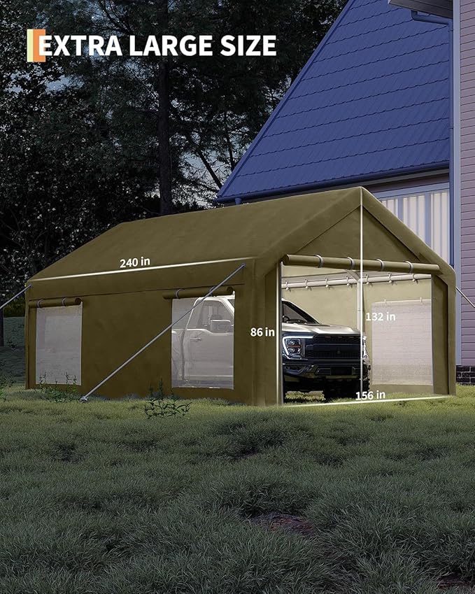 13 x 20FT Heavy Duty Carport - Image 3