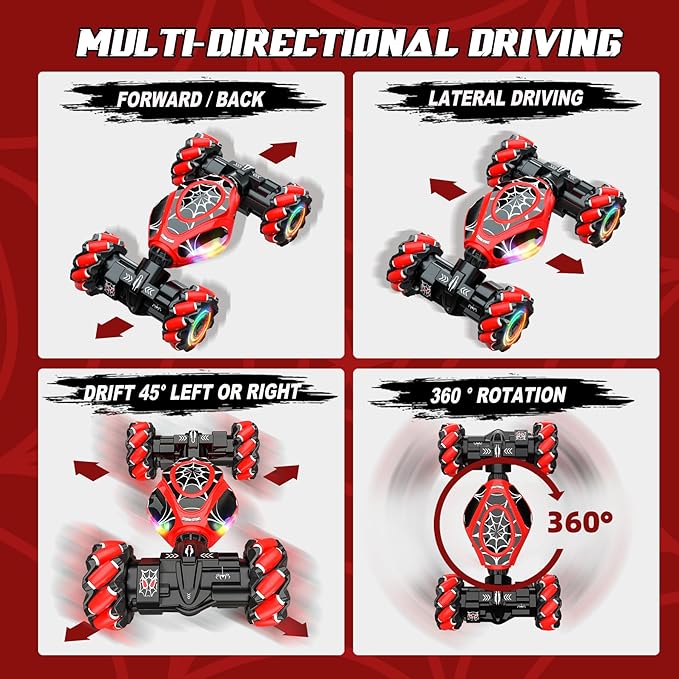 Spider Remote Control Car Gesture Sensing Hand Controlled Stunt Car, 4WD Drift - Image 2
