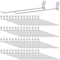 Moxweyeni 100 Pcs Heavy Duty Slatwall Panel Hooks Hanging Metal Slat Wall by Moxweyeni
