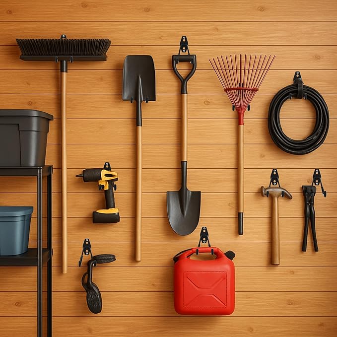8 Pack Garage Hooks, Garage Tool Organizer Wall Mount, Heavy Duty - Image 2