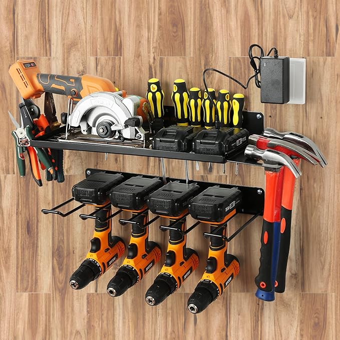Power Tool Organizer for Garage Organization, Drill Holder Wall Mount for Tool - Image 3