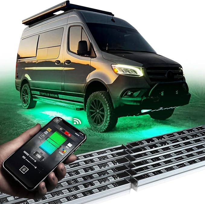 OPT7 Aura Pro Underglow Lights for Class B & B+ RV Motorhomes by OPT7