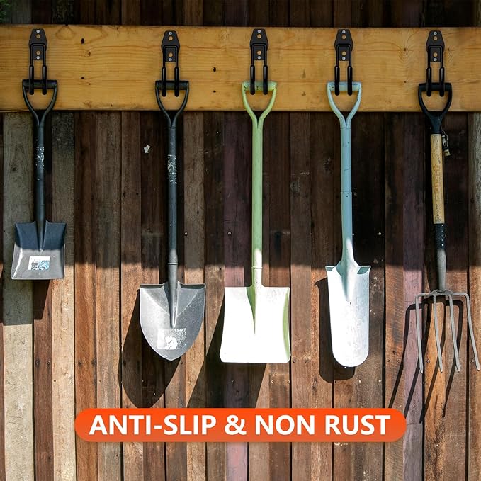 4 Pack 5.5x4.1 Inch Utility Steel Wall Mount Heavy Duty Garage Hooks - Image 6